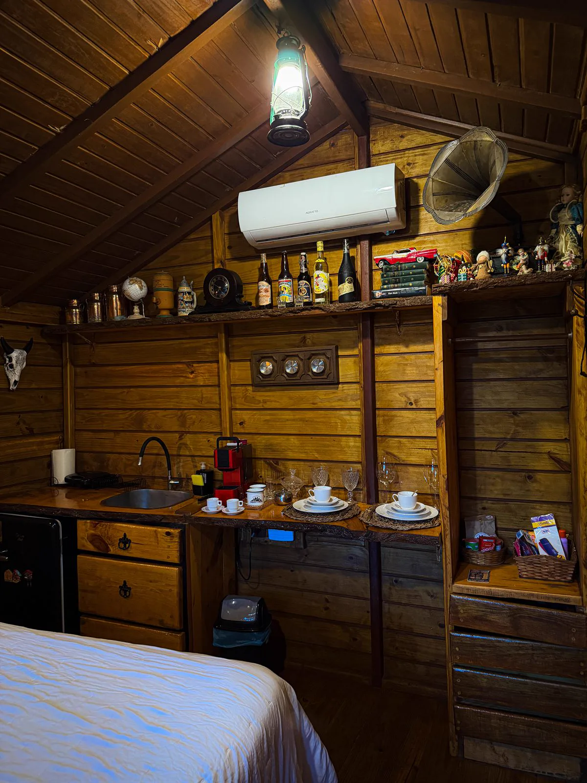 Quarto com Cama Queen da Cabana da Árvore